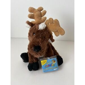 Ganz Webkinz Reindeer Plush HM137 Brown Holiday Stuffed Animal Sealed Code NWT